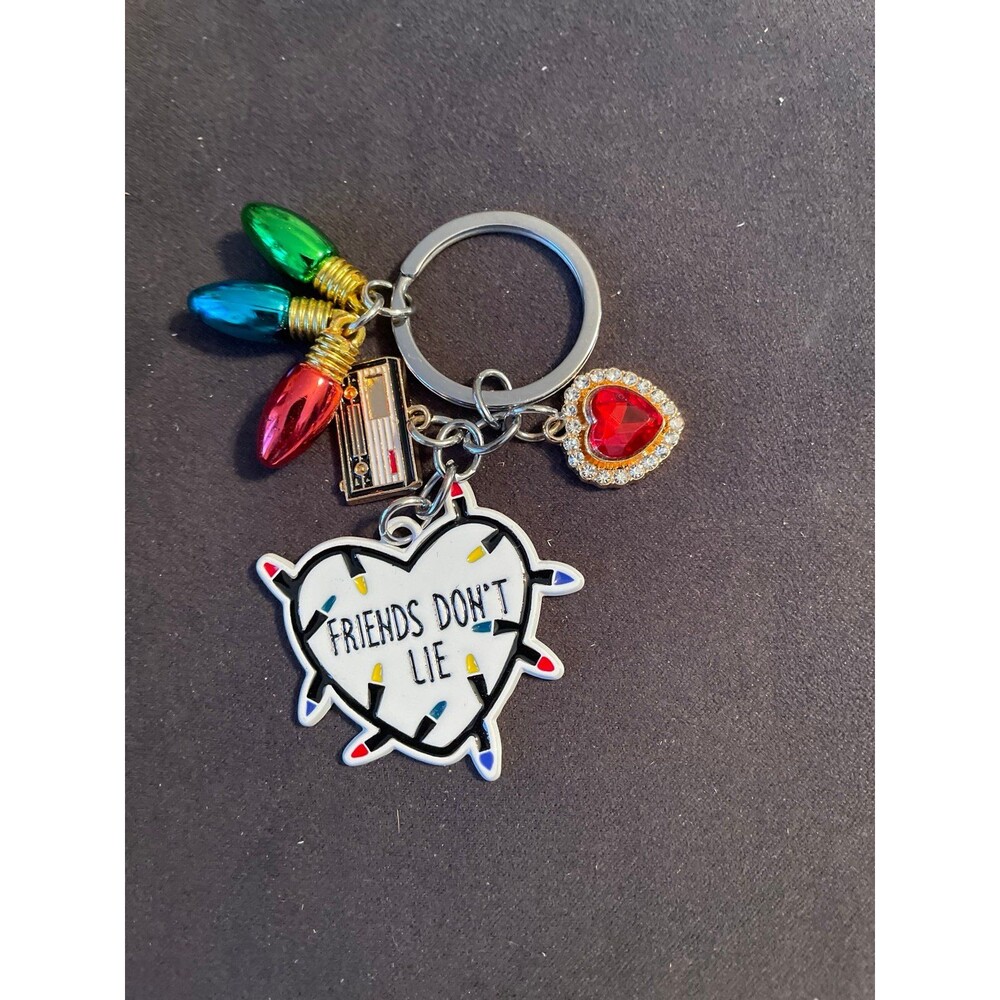 Stranger Things Friends Don't Lie Keychain